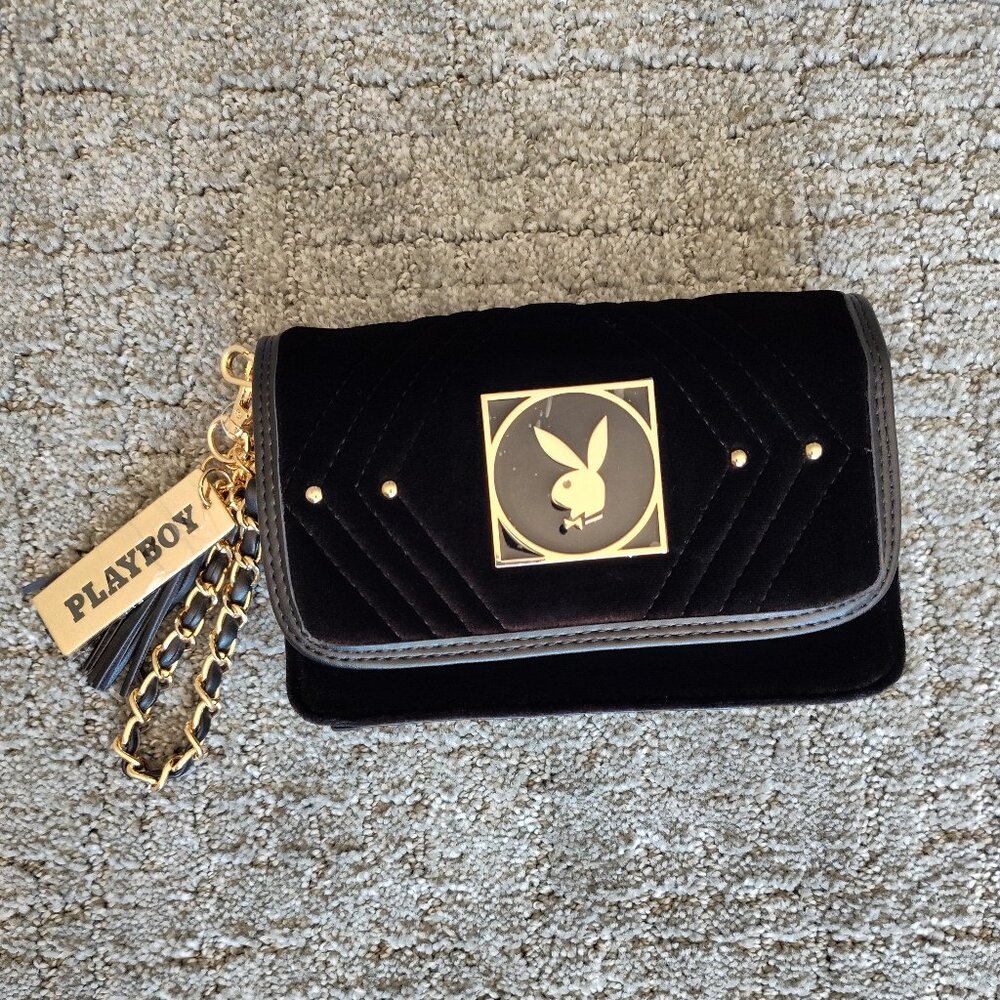 Playboy clutch crossbody purse